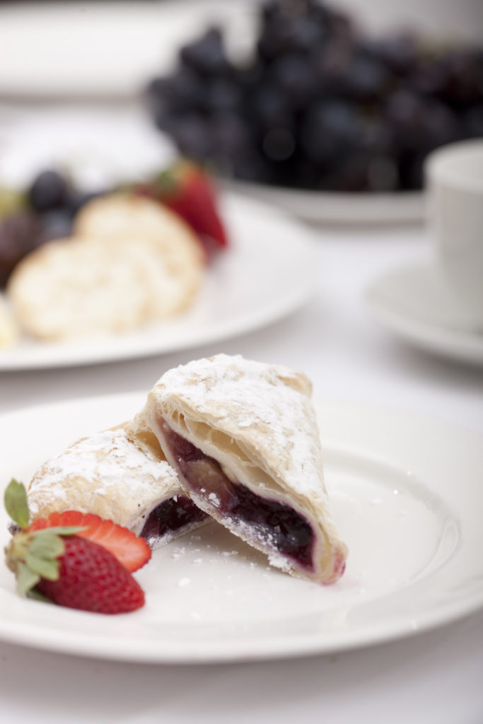 A pastry on a plate