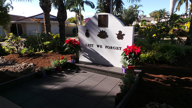 The new Anzac memorial at IRT The Ridge.