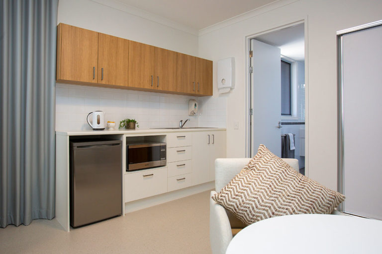 Aged care suite kitchenette