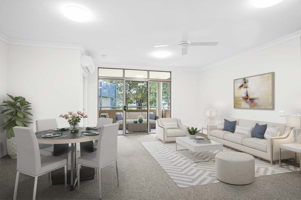 Macarthur Unit 84 living dining