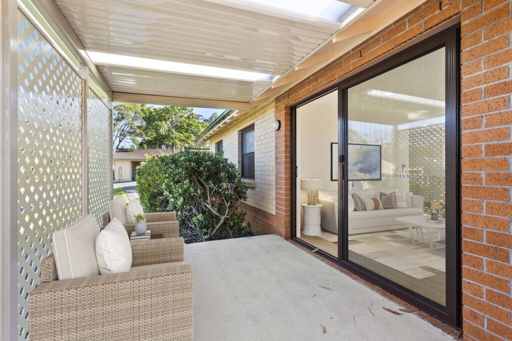 William Beach Gardens Unit 20 alfresco area