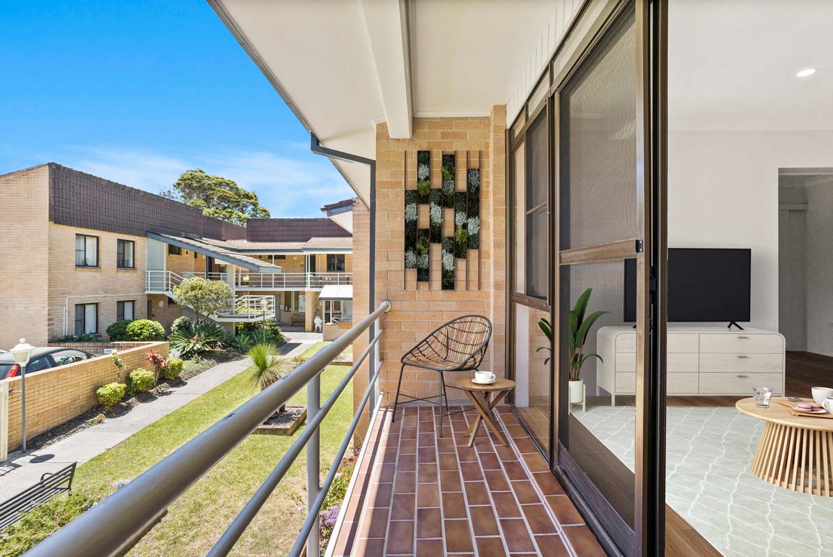 Unit 12a Birch Villa balcony