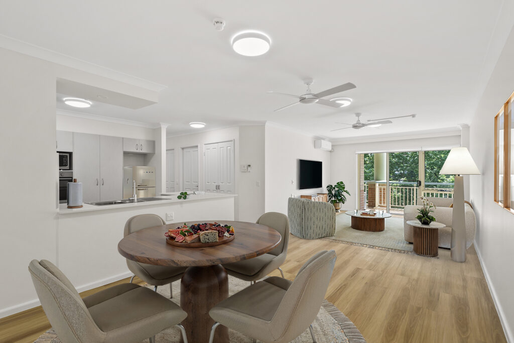 Unit 29 Howard Court living dining