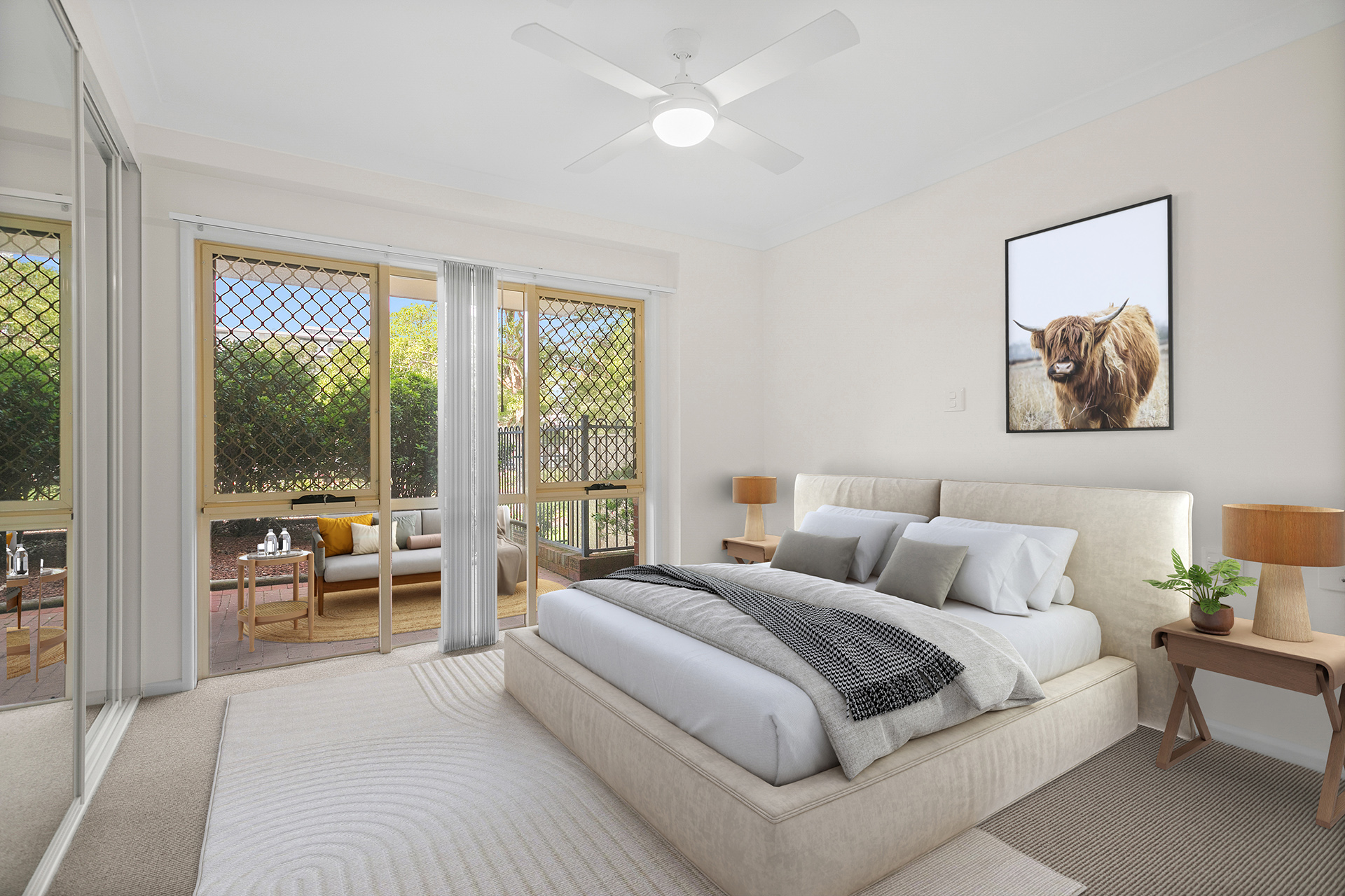 Unit 6 Howard Court bedroom