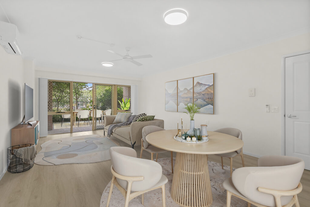 Unit 6 Howard Court living dining