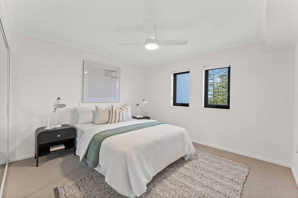 Harbourside 34 staged bedroom