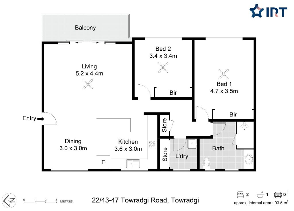 Towradgi Park Lodge Unit 22 floorplan