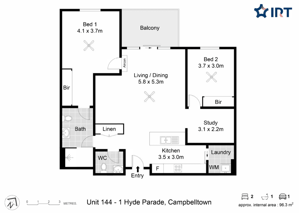 Unit 144 Macarthur floorplan