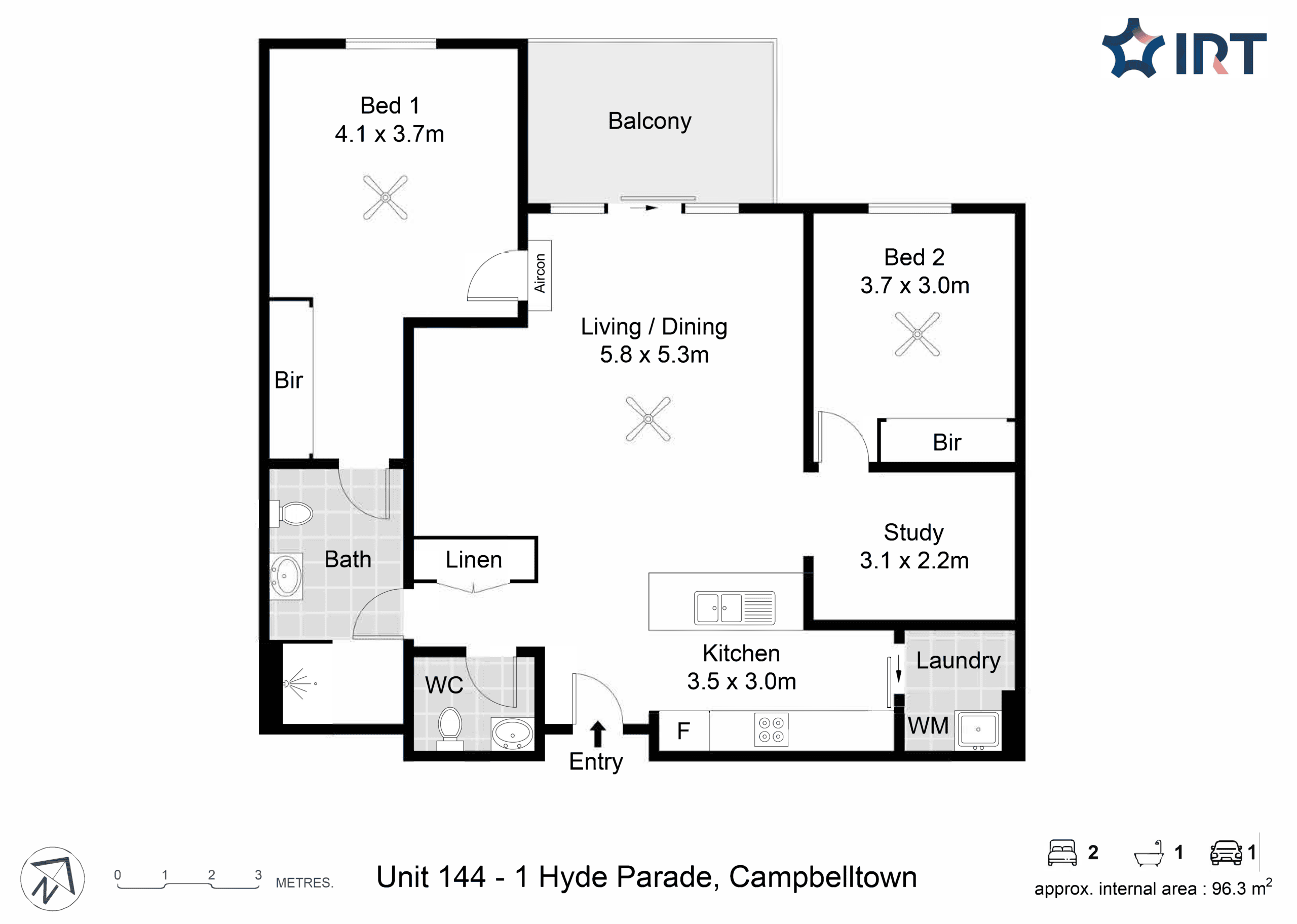 Unit 144 Macarthur floorplan